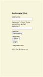 Mobile Screenshot of chat.radiometal.com